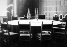 The conference room at Cecilienhof castle in Potsdam